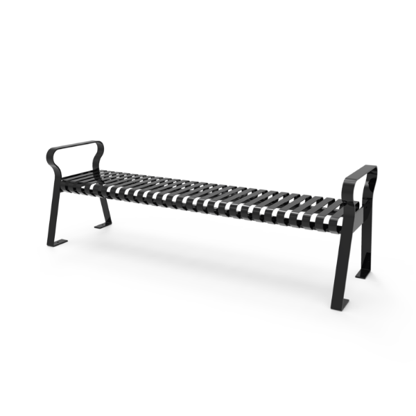 Downtown Mod Slat Backless Bench