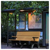 ADA Traditional Recycled Plastic Bench With Arms