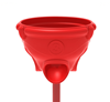 Triple Toss Funnel Ball Game - Ages 2 to 12 yr - Red