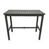 Slatted Top Rectangular Bar Table 