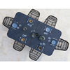 Outdoor Pool Table For Parks And HOAs - Dark Gray Frame - Stone Top