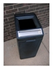 Open Trash Receptacle With Ashtray