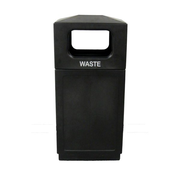39-Gallon Hooded Top Trash Receptacle