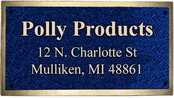 4"x8" Colored Cast Bronze Plaque