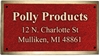4"x8" Colored Cast Bronze Plaque