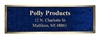 2.5"x6" Colored Cast Bronze Plaque 