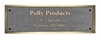 2.5"x6" Colored Cast Bronze Plaque 