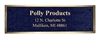 2.5"x6" Colored Cast Bronze Plaque 