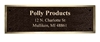 2.5"x6" Colored Cast Bronze Plaque 