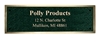 2.5"x6" Colored Cast Bronze Plaque 