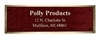 2.5"x6" Colored Cast Bronze Plaque 