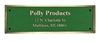 2.5"x6" Colored Cast Bronze Plaque 