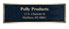 2.5"x6" Colored Cast Bronze Plaque 