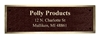 2.5"x6" Colored Cast Bronze Plaque 