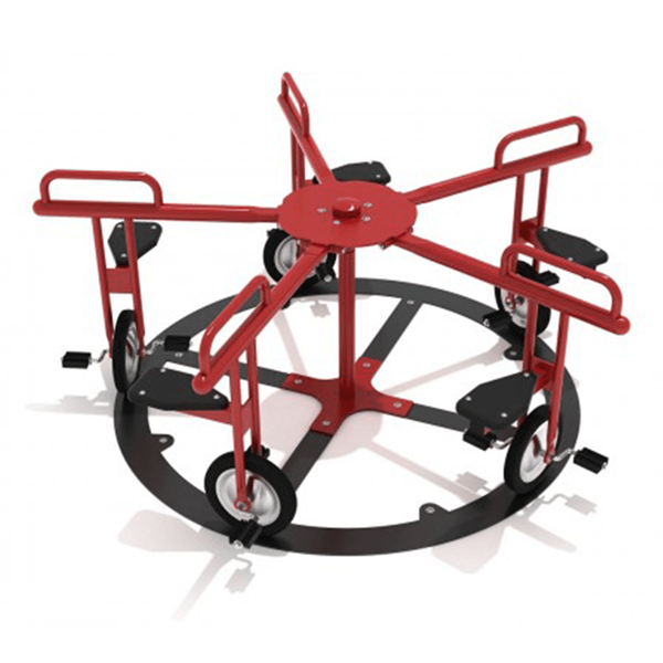 PFS022 - 5-Seat Merry Go Cycle Playground Roundabout - Ages 2 To 5 Years