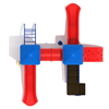 PKP195 - Carlisle Daycare Playground Equipment - Ages 2 To 12 Yr - Top