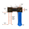 PKP224 - Forest Grove Metal Playground Equipment - Ages 5 To 12 Yr - Top