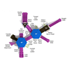 PMF019 - Augusta Large Commercial Playground Equipment - Ages 2 To 12 Yr - Top