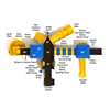 PMF035 - Barrington Ridge Playground Equipment For Elementary Schools - Ages 2 To 12 Yr  - Top