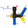 PKP136 - Quincy Commercial Metal Playground Equipment - Ages 5 To 12 Yr - Top