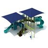 PKP280 - Uptown District Playground Equipment For School - Ages 5 To 12 Yr - Back