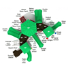 PMF025 - Evergreen Gardens Park Structures Playground Equipment - Ages 2 To 12 Yr - Top