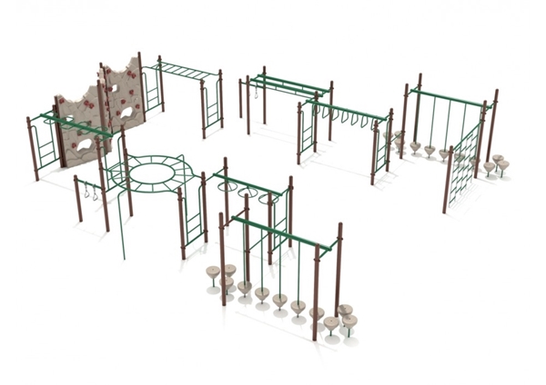 PKP238 - Rotonda Massive Climbing Playground Equipment - Ages 5 To 12 Yr  - Front