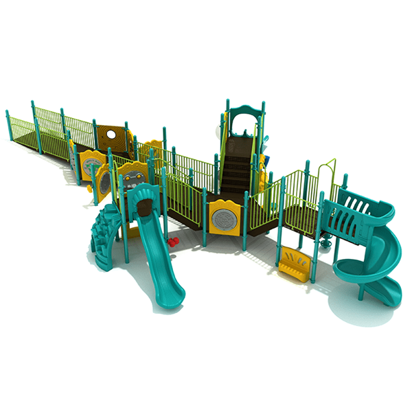 PFA013 - Bowling Berm Fully Accessible Commercial Children's Play Equipment - Ages 2 To 12 Yr - Front