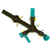 PFA013 - Bowling Berm Fully Accessible Commercial Children's Play Equipment - Ages 2 To 12 Yr - Top