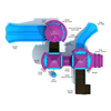 PCT032 - Cold Harbour Commons Castle Commercial Grade Playground Equipment - Ages 2 To 12 Yr - Top