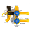 PCT026 - Paddock Point Castle Commercial Grade Playground Equipment - Ages 2 To 12 Yr  - Top