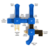 PKP193 - Riverdale Daycare Outdoor Playground Equipment - Ages 2 To 12 Yr - Top
