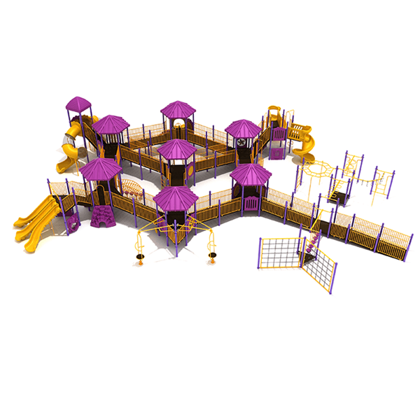 PFA012 - Tallgrass Prairie Fully Accessible Public Park Playground Equipment - Ages 5 To 12 Yr - Front