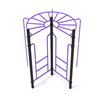 PTC004 - 270-Degree Rung Ladder Monkey Bars Playground Equipment - Ages 5 to 12 yr -  Purple on Black