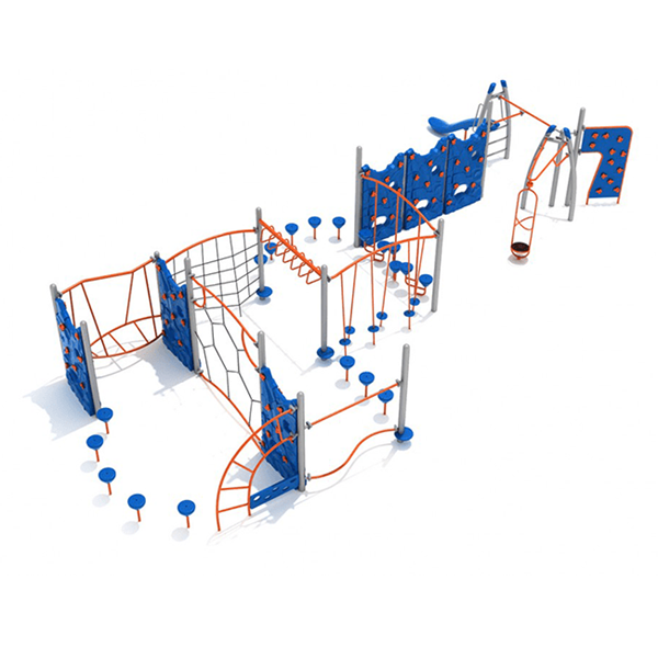 PGP023 - Cedar Slope Playground Climbing Wall - Ages 5 To 12 Yr - Front
