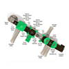 PTH041 - Comfy Chameleon Park Structures Playground Equipment - Ages 2 To 12 Yr - Top Detail