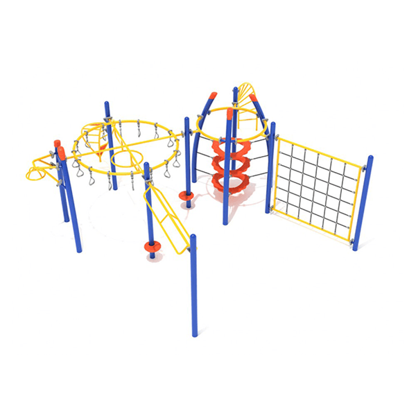 PGP018 - Gunnison Gorge Playground Climbing Structure - Ages 5 To 12 Yr - Front