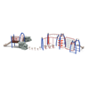 PGP008 - Lawndale Playground Climbing Structures - Ages 5 To 12 Yr - Back