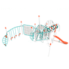 PGP030 - Long Pond Commercial Jungle Gym Equipment - Ages 5 To 12 Yr - Front