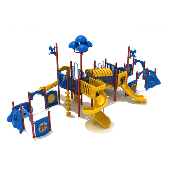 PTH051 - Lounging Leopard Public Park Playground Equipment - Ages 2 To 12 Yr - Front