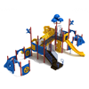 PTH051 - Lounging Leopard Public Park Playground Equipment - Ages 2 To 12 Yr - Back