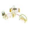 PGP005 - Silver Star Climbing Playground Equipment - Ages 5 To 12 Yr - Back