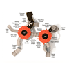 PTH034 - Spinning Spider Outdoor Playground Equipment - Ages 5 To 12 Yr - Top