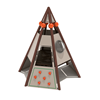 PFS068 - Teepee Hideout Playground Climbing Structures - Ages 2 To 12 Yr - Orange