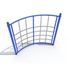 PTC020 - Curved Net Climber Playground Equipment - Ages 5 To 12 Yr - Blue on Blue