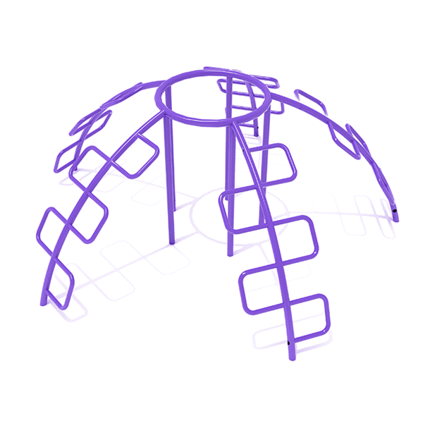 PFS071 - Five-Way Snake Dome Climbing Playground Equipment- Ages 5 To 12 Yr - Purple