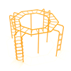 PFS046 - Four Times A Climber Climber Monkey Bars Playground Equipment - Ages 5 To 12 Yr - Yellow