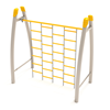 PGS002 - Curved Post Chain Wall Climbing Playground Equipment - Ages 5 To 12 Yr - Yellow, Tan, Yellow