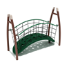 PGS015 - Curved Post Floating Freestanding Playground Bridge - Ages 2 To 12 Yr  - Front