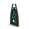 PGS036 - Curved Post Panel Playground Climbing Wall - Ages 5 To 12 Yr -  Green, Brown, Tan